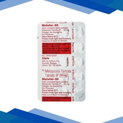 Metolar 50mg Tablet 15’S