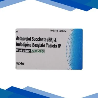 Metolar AM 25mg Tablet 10’S
