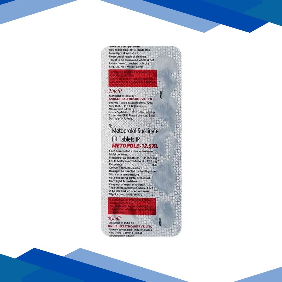 METOPOLE XL 12.5mg Tablet 10’s