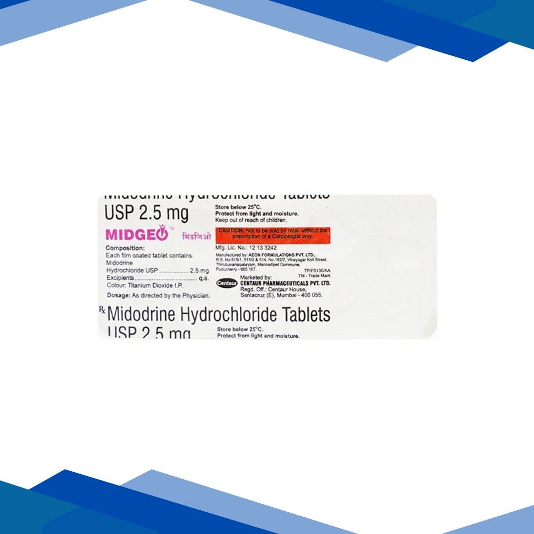 MIDGEO 2.5mg Tablet 10’s