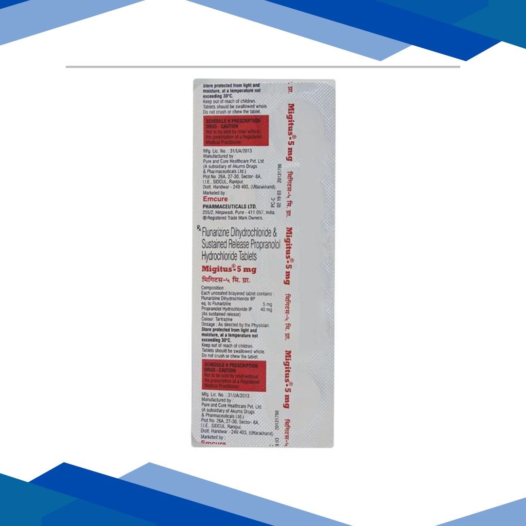 Migitus 5mg Tablet 10’S