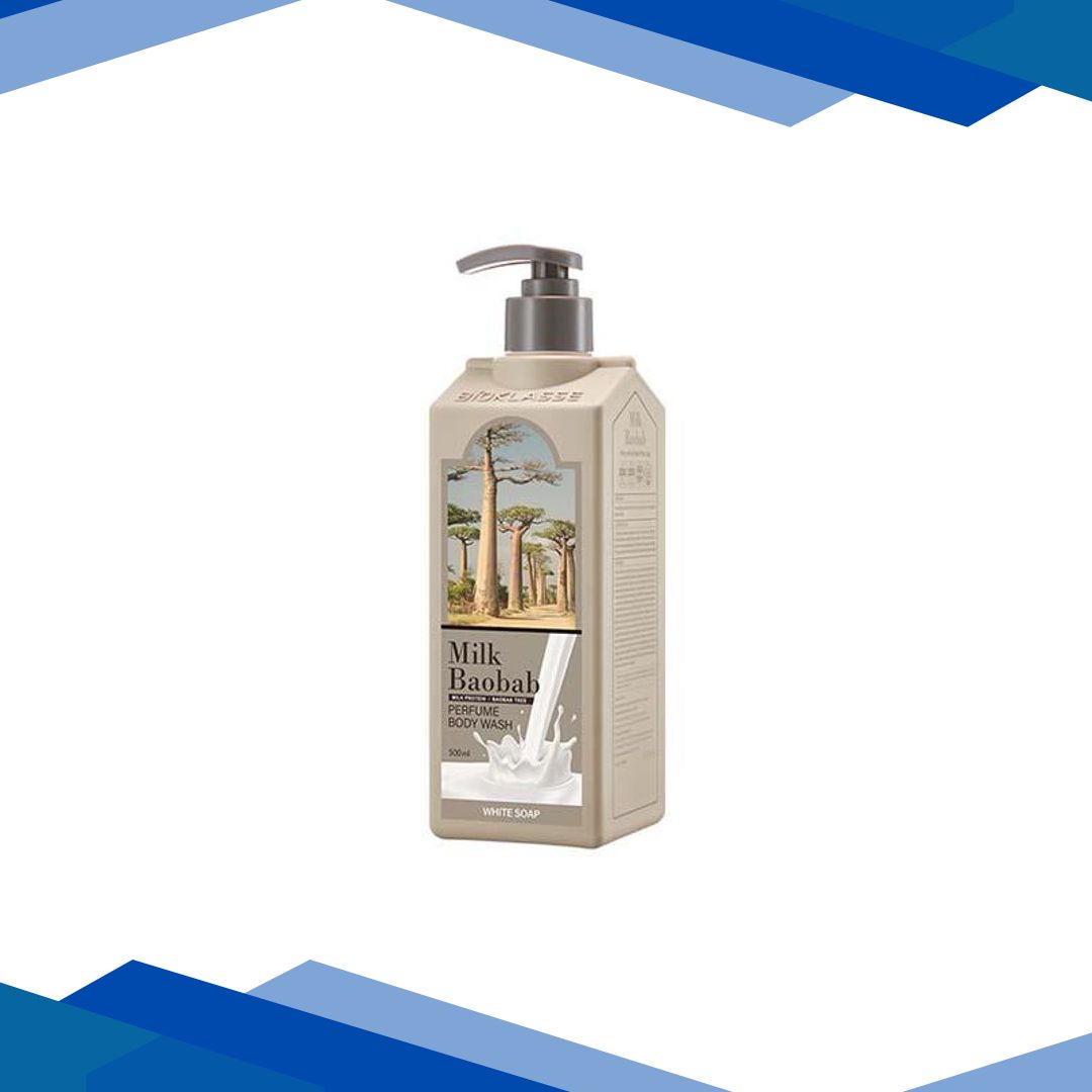 Milk Baobab Perfume Body Wash White Soap 500 ml