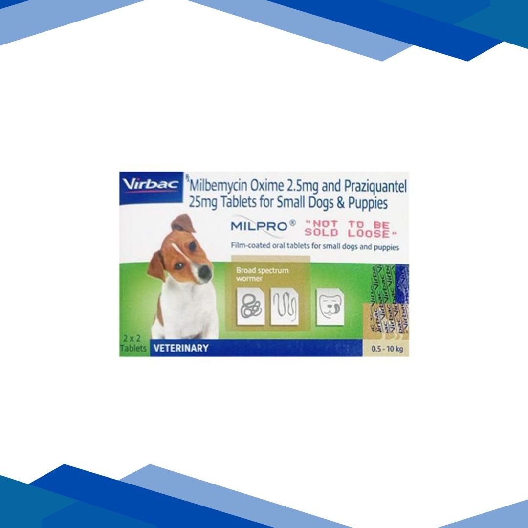 MILPRO (VET) (0.5 TO 10 KG) DEWORMER FOR PUPPIES Tablet 4’s