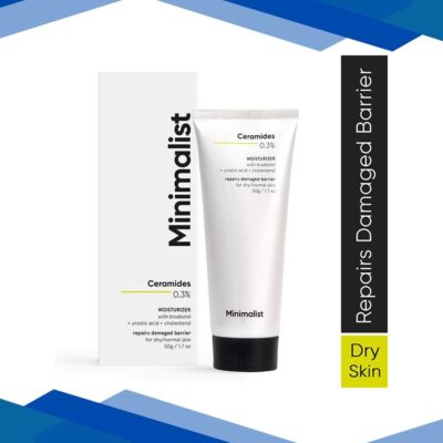 Minimalist Ceramides 0.3% + Bisabolol Strengthens and repair Skin Barrier, Hydrates & Soothes 50 gm