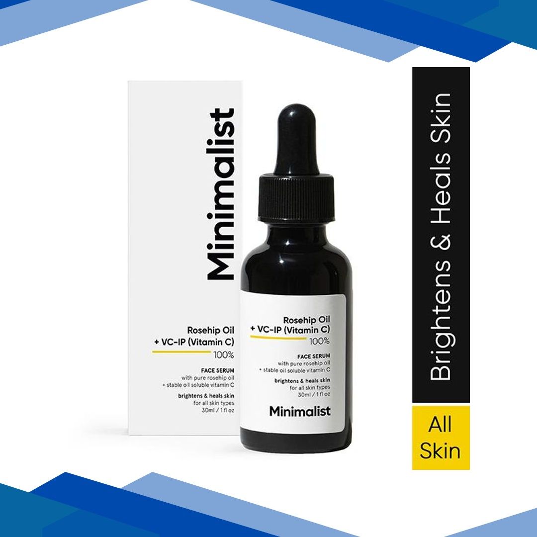 Minimalist Pure Rosehip Oil + VC-IP ( VITAMIN C ) 100% FACE SERUM 30 ml