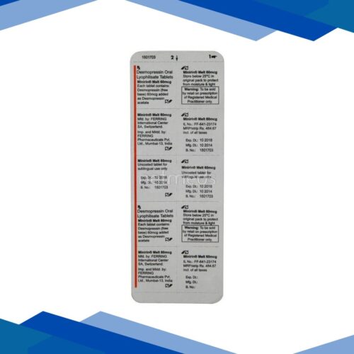 Minirin Melt 60mcg Tablet 10’S