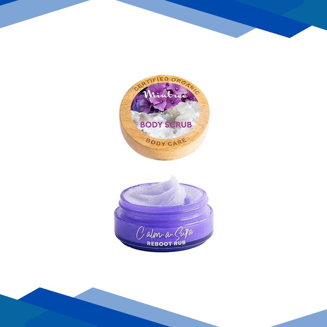 Mintree Certified Organic Calming Sugar Scrub, Exfoliates and Brightens Skin, Removes Tan 150 gm