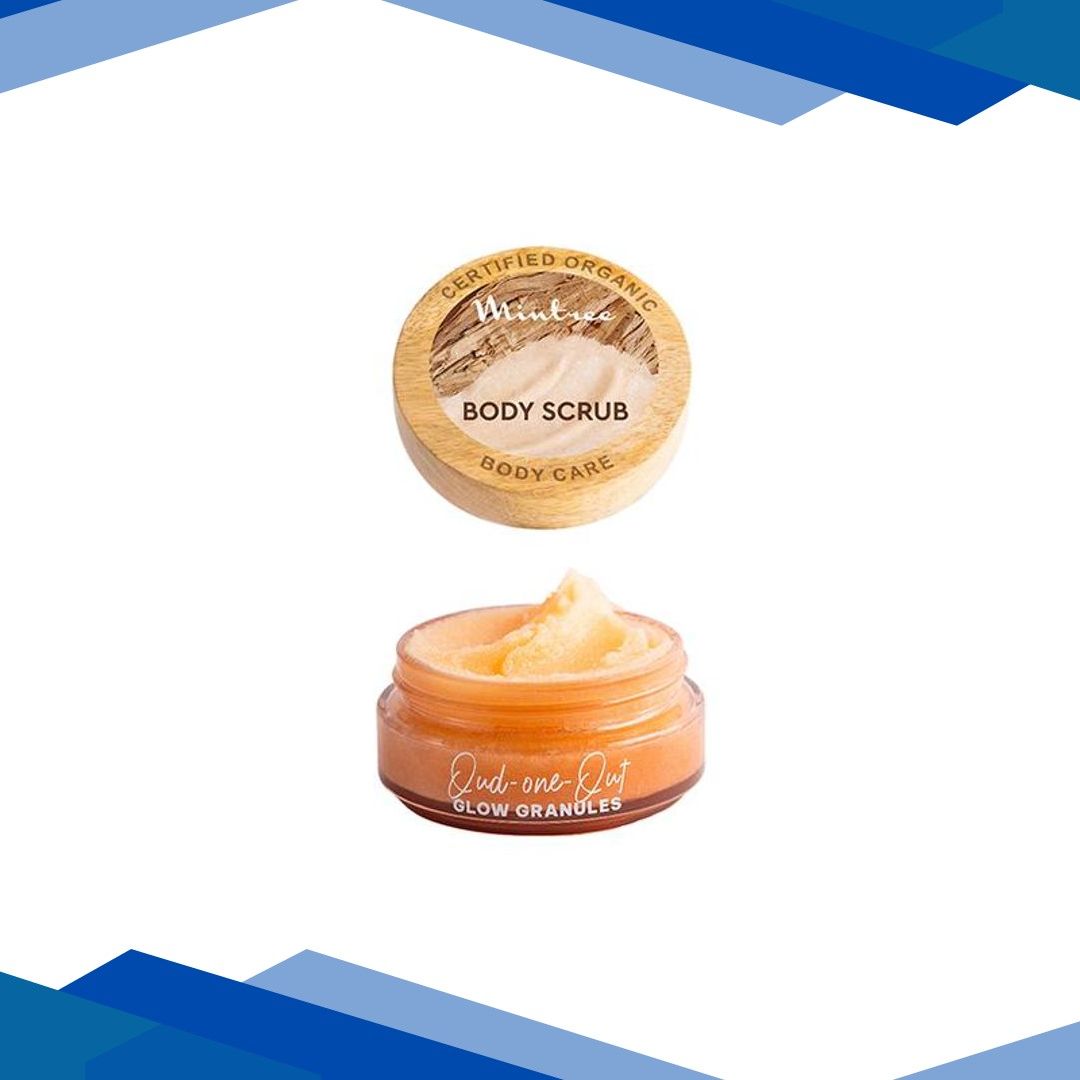 Mintree Certified Organic Luxury Oud Sugar Scrub, Exfoliates and Brightens Skin, Removes Tan 150 gm