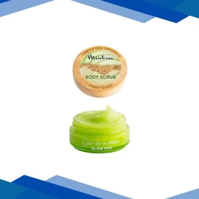 Mintree Certified Organic Melon Sugar Scrub Exfoliates and Brightens Skin, Removes Tan 150 gm