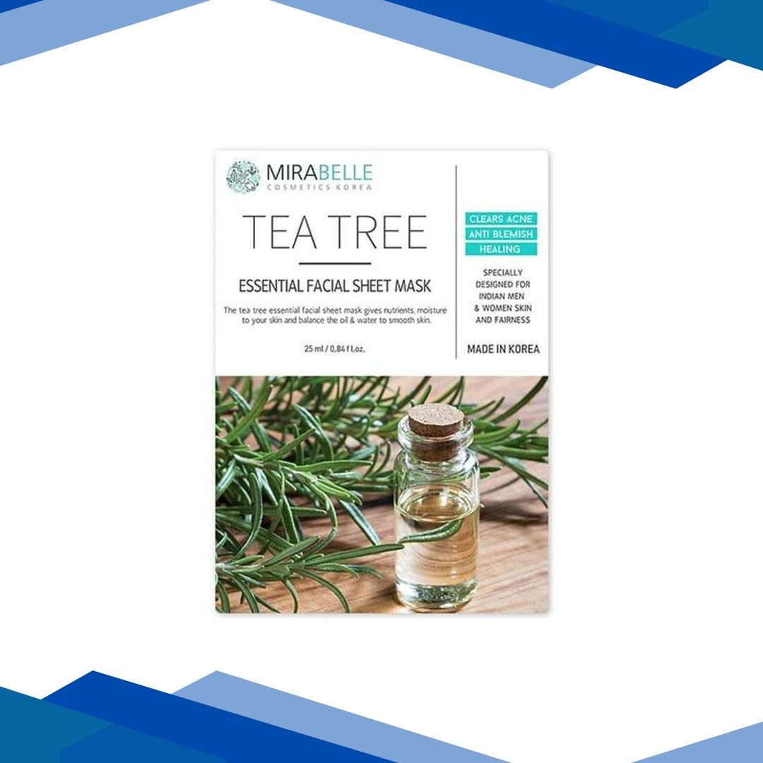 Mirabelle Korea Tea Tree Essential Facial Sheet Mask 25 Ml