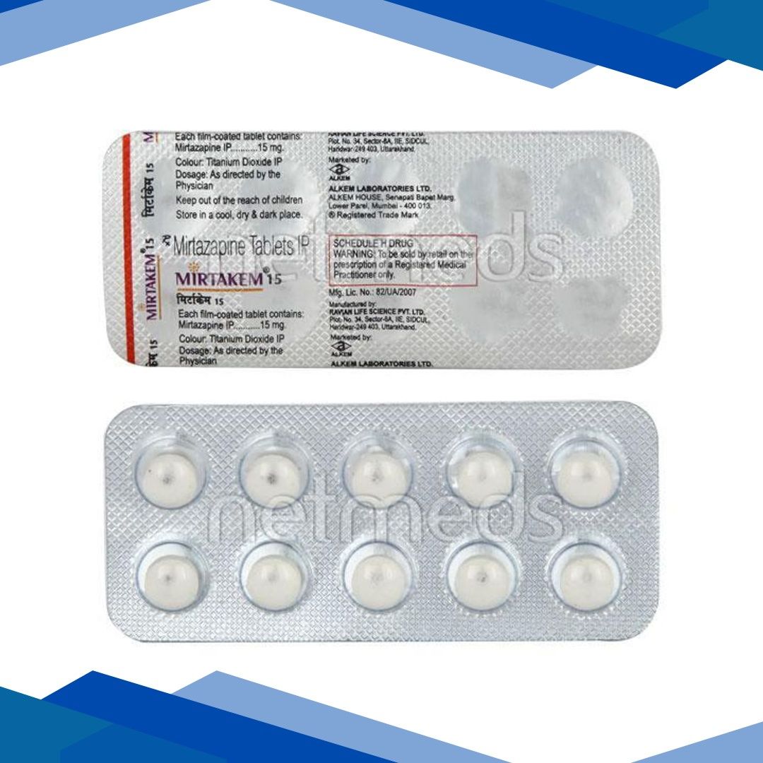 Mirtakem 15mg Tablet 10’S