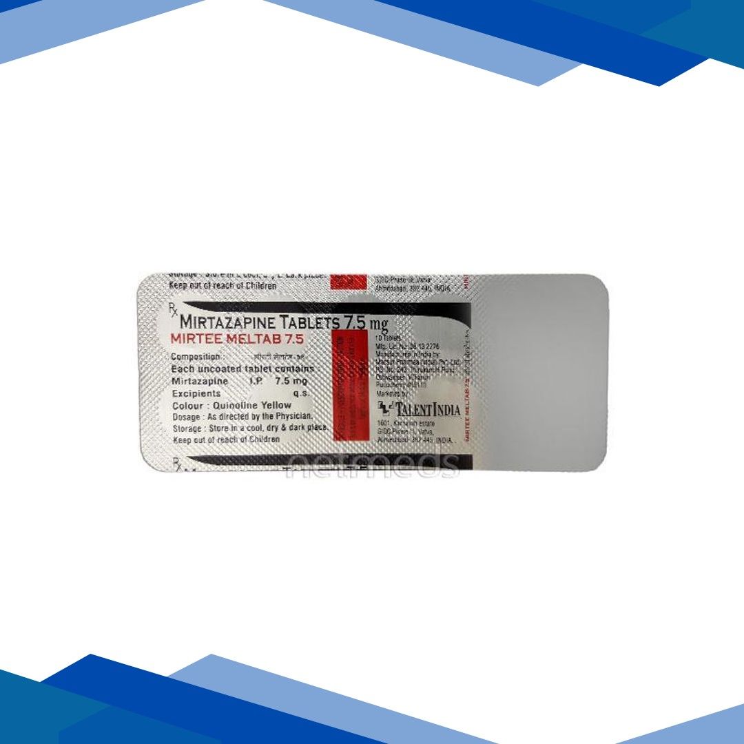 Mirtee Meltab 7.5mg Tablet 10’S