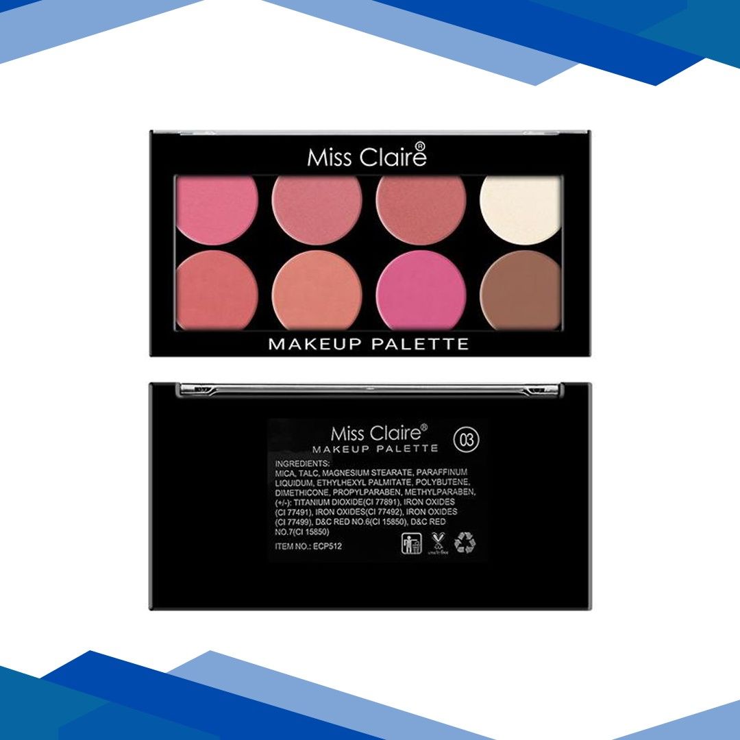 Miss Claire 8 Pressed Makeup Palette – 3 16 gm