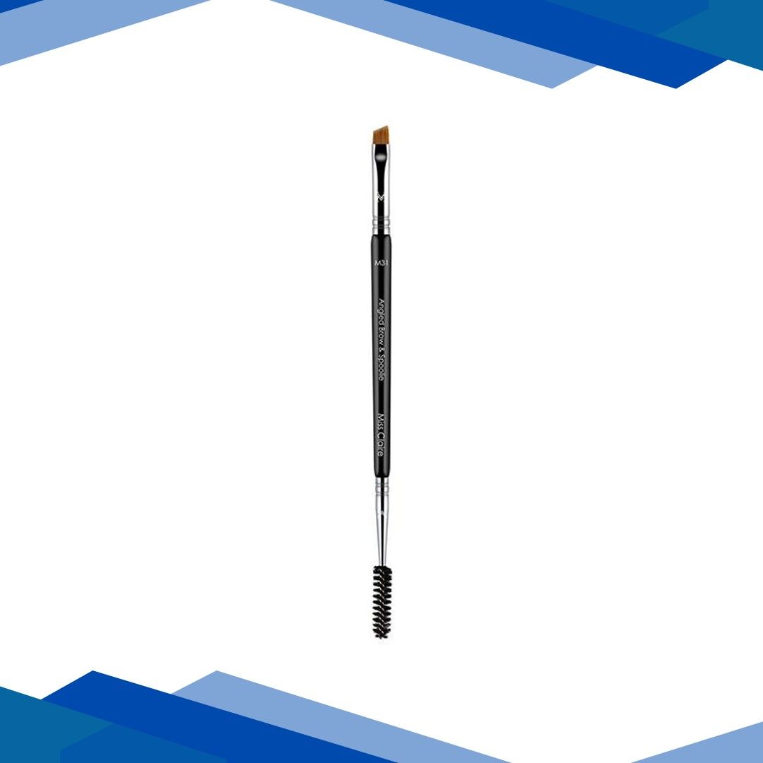 Miss Claire M31 – Angled Brow & Spoolie Brush (Chrome) 1’s