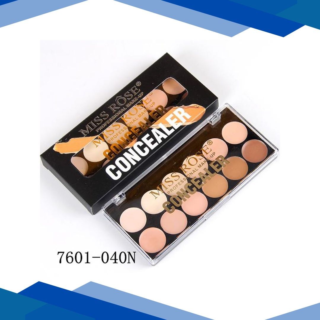 Miss Rose 12 Color Ultra Base Concealer Palette 7601 – 040N 12 gm