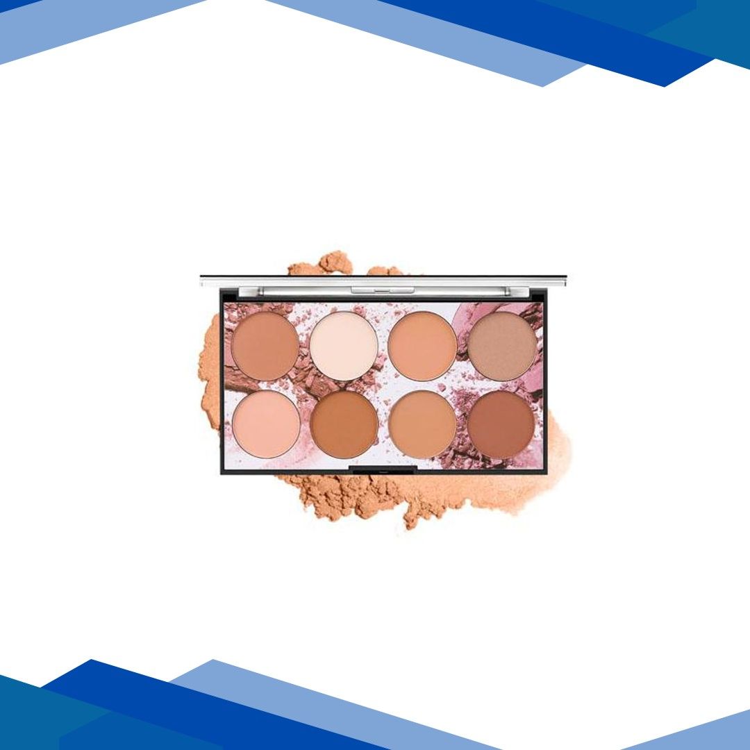 Miss Rose Professional 8 Color Face Highlighting & Contour Palette 7003 – 050N 01 20 gm