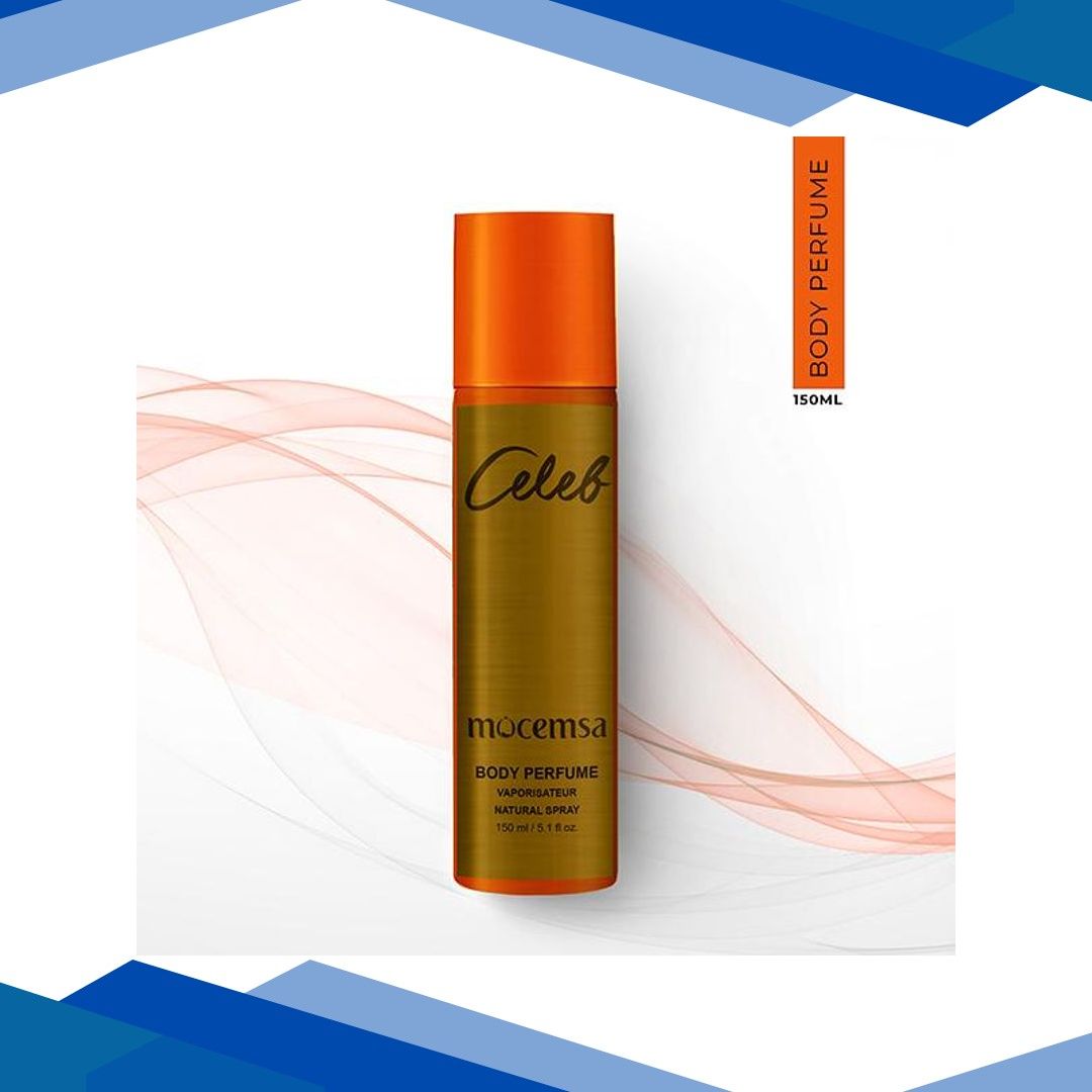 Mocemsa Celeb Pour Femme Long Lasting Luxury Body Perfume, Fragrance Crafted in Spain 150 ml