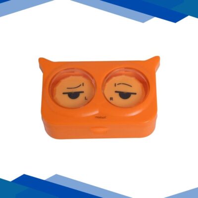 Modisch New fashion Lazy Eyes Contact Lens Case – Orange 1’s
