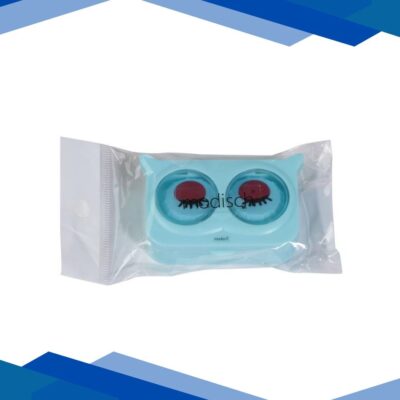 Modisch New Fashion Sleepy Eyes Contact Lens Case – Blue 1’s