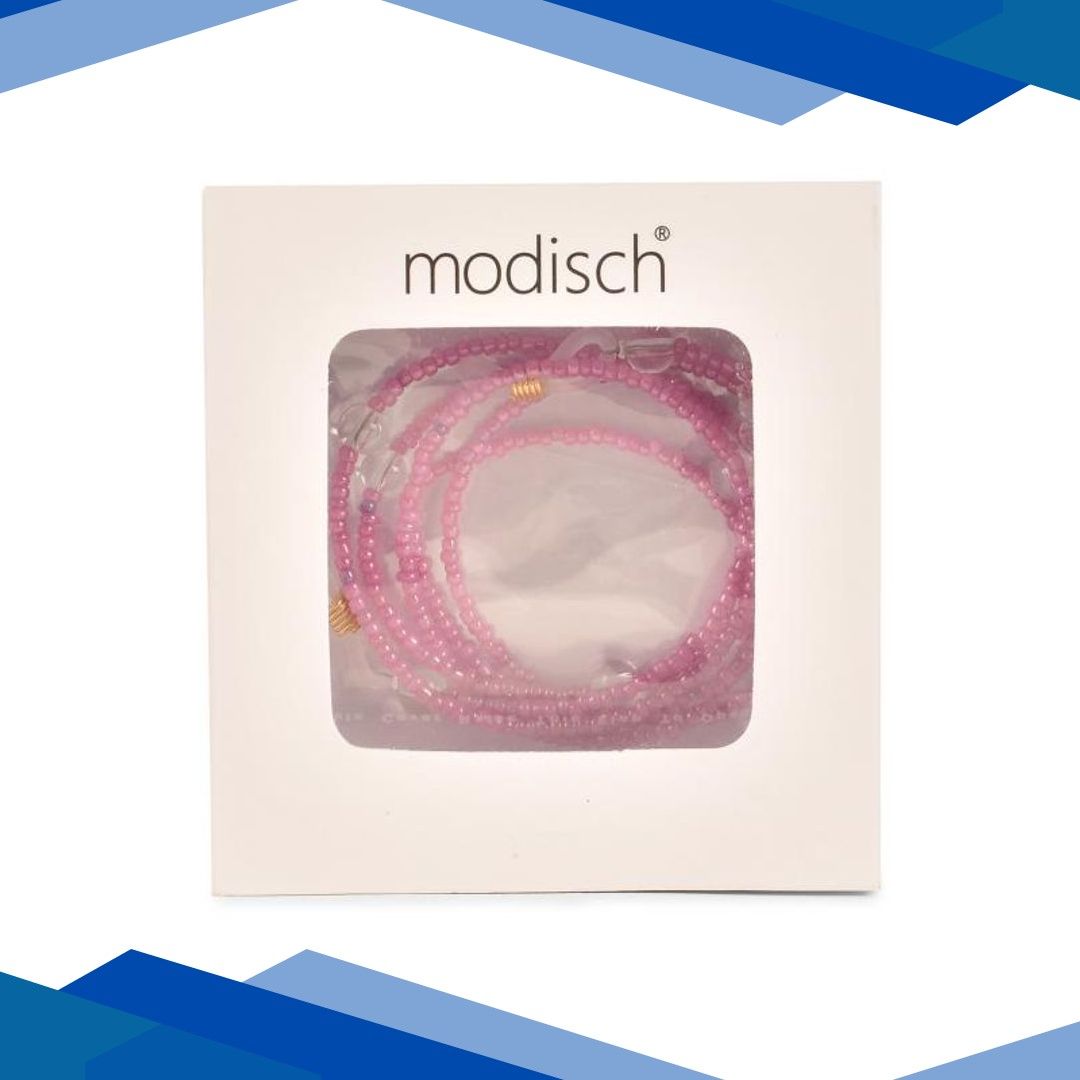 Modisch Pink Beads With Transparent Moti Sunglasses Chain (JC-1403-Pink) 1’s
