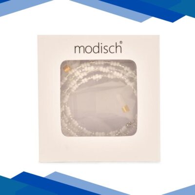 Modisch White And Transparent Round Beads Sunglasses Chain (JC-14W) 1’s