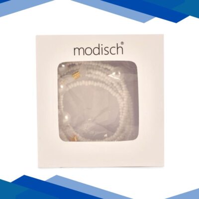 Modisch White Beads With Transparent Moti Sunglasses Chain (JC-1403-White) 1’s