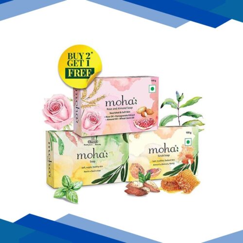 Moha Soap Combo (Pack of 3 x 100 gm) (Buy 2 get 1 Free)