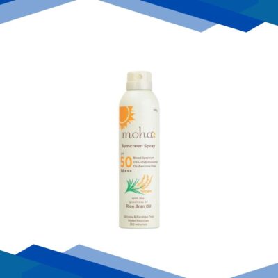 Moha Sunscreen Spray (SPF 50 PA+++) With Rice Bran Oil 170 gm
