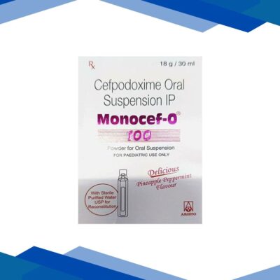MONOCEF O 100 DELICIOUS PINEAPPLE PEPPERMINT FLAVOUR Oral Suspension 30ml