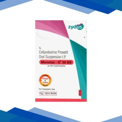 MONOTAX O 50 DS TANGY ORANGE & LEMON FLAVOUR Dry Suspension 30ml