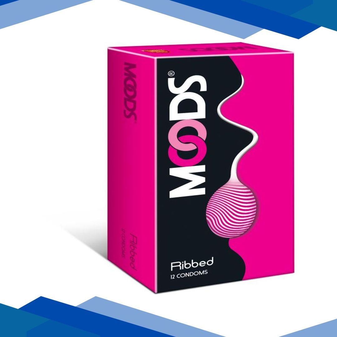 Moods Condoms – Ribbed 12’s