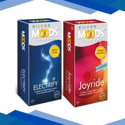 Moods Silver Condoms Combo – Electrify + Joyride (Pack of 12’s Each)