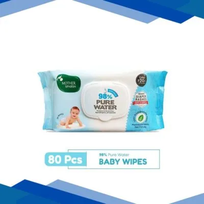 Mother Sparsh 98% Water Based Wipes 80’s