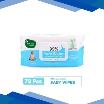 Mother Sparsh 99% Water Based Wipes 72’s