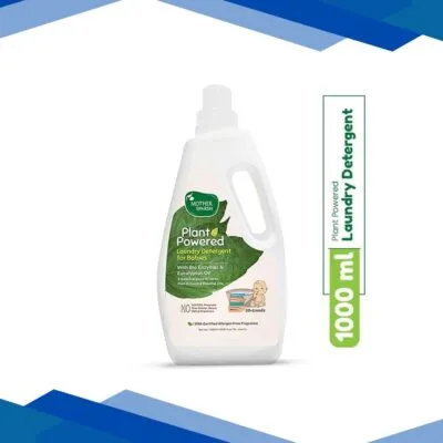 Mother Sparsh Plant Powered Baby Laundry Liquid Detergent – Enzymes And Eucalyptus Oil 1000 ml