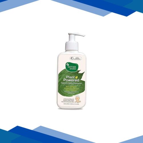 Mother Sparsh Plant Powered Natural Baby Shampoo with Aloe Vera, Vitamin E and Coconut Oil 200ml