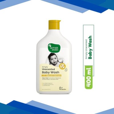 Mother Sparsh Simply Unscented Baby Wash 400 ml