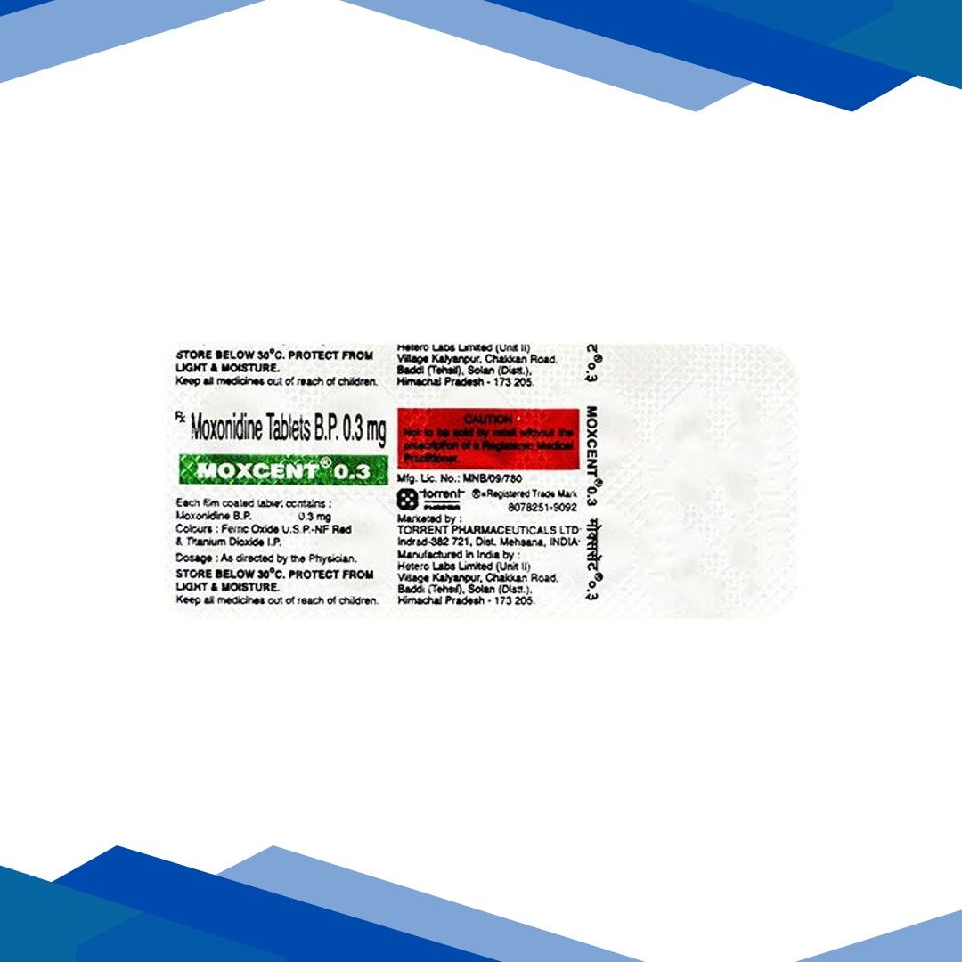 Moxcent 0.3mg Tablet 10’S
