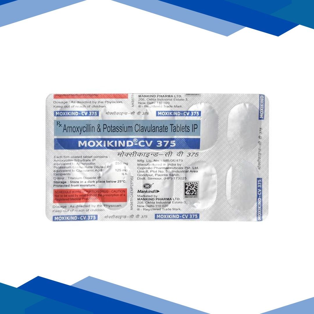 MOXIKIND CV 375mg Tablet 10’s (se)