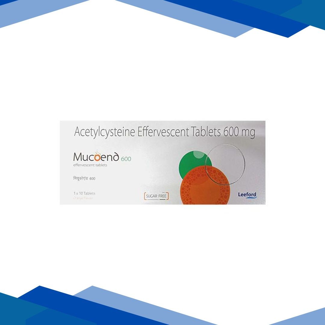 MUCOEND 600 Sugar Free Orange Flavour Effervescent Tablet 10’s