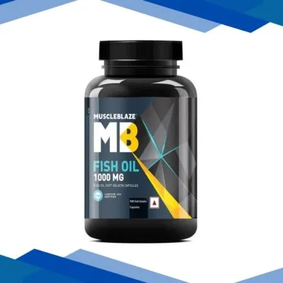 MuscleBlaze Fish Oil 1000 mg Capsules 90’s