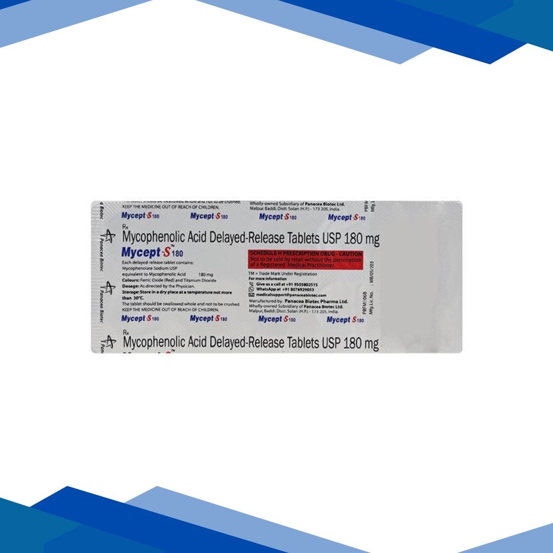 Mycept S 180mg Tablet 10’S