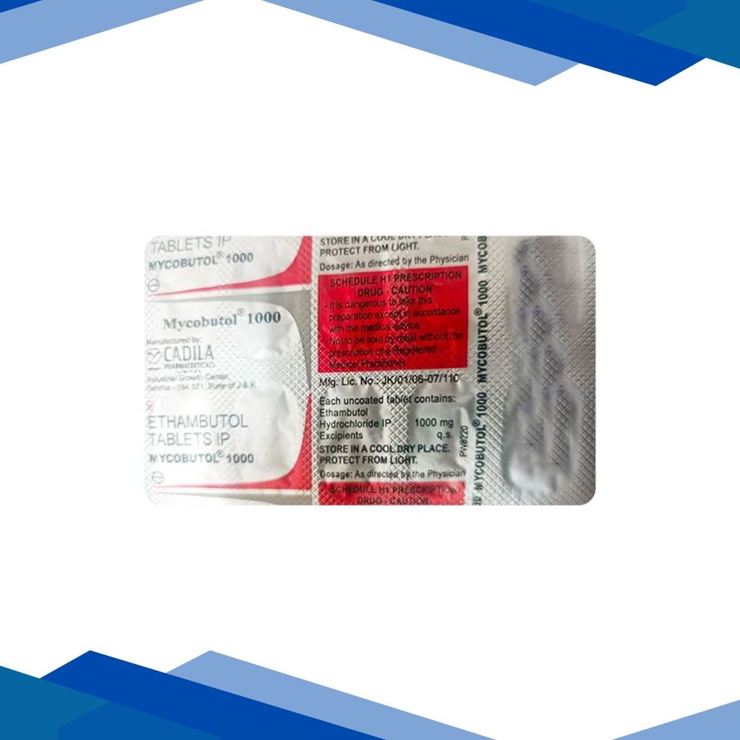 MYCOBUTOL 1GM TABLET 10’S