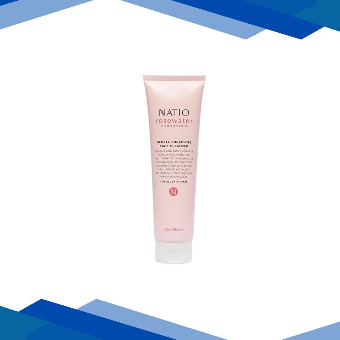 Natio Rosewater Gentle Cream-Gel Face Cleanser 100 ml