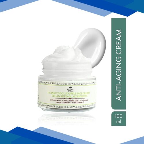Nature Spell Vegan Retinol Face Moisturiser Infused With Hyaluronic Acid 100 ml