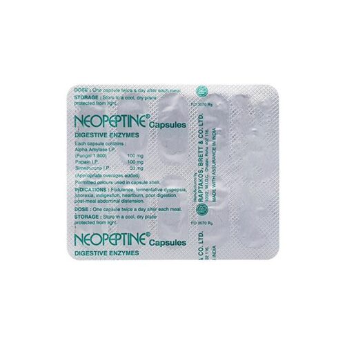 Neopeptine 100mg Capsule 10'S