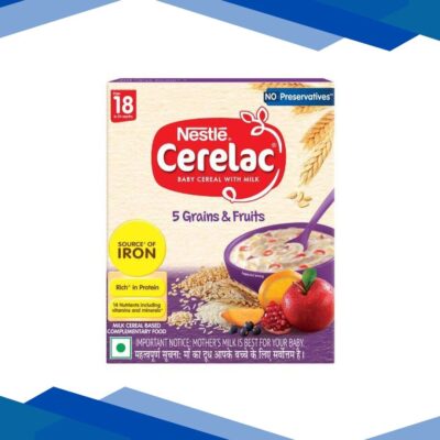 Nestle CERELAC 5 Grains & Fruits Baby Food Cereal No Preservatives (18 to 24 Months Baby) 300 g