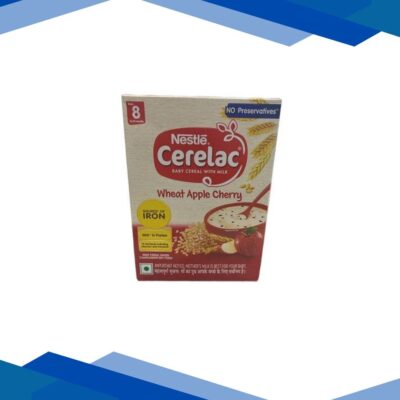 Nestle Cerelac Baby Food Cereal No Preservatives – Wheat Apple Cherry (For 8 to 24 Months Baby) (Refill Pack) 360 g