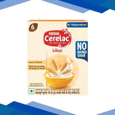 Nestle Cerelac Baby Food Cereal No Refined Sugar No Preservatives – Wheat (For 6 to 24 Months Baby) 300 g
