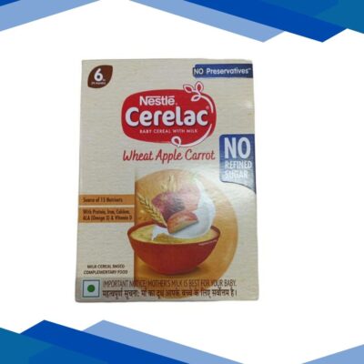 Nestle Cerelac Stage 1 (6 Months+) Powder – Wheat Apple Carrot 330 gm (Refill Pack)